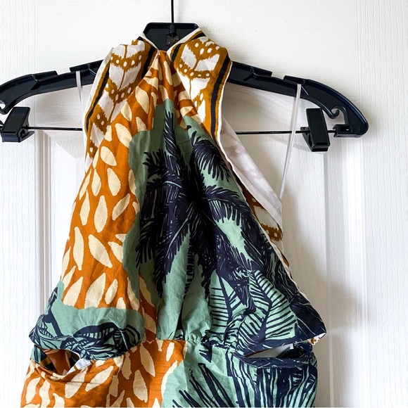 Johanna Ortiz Reminders Of Paradise Halter Mini Dress Multicolor Tropical 6 EUC - Picture 4 of 9